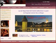 Tablet Screenshot of luzdetango.ch